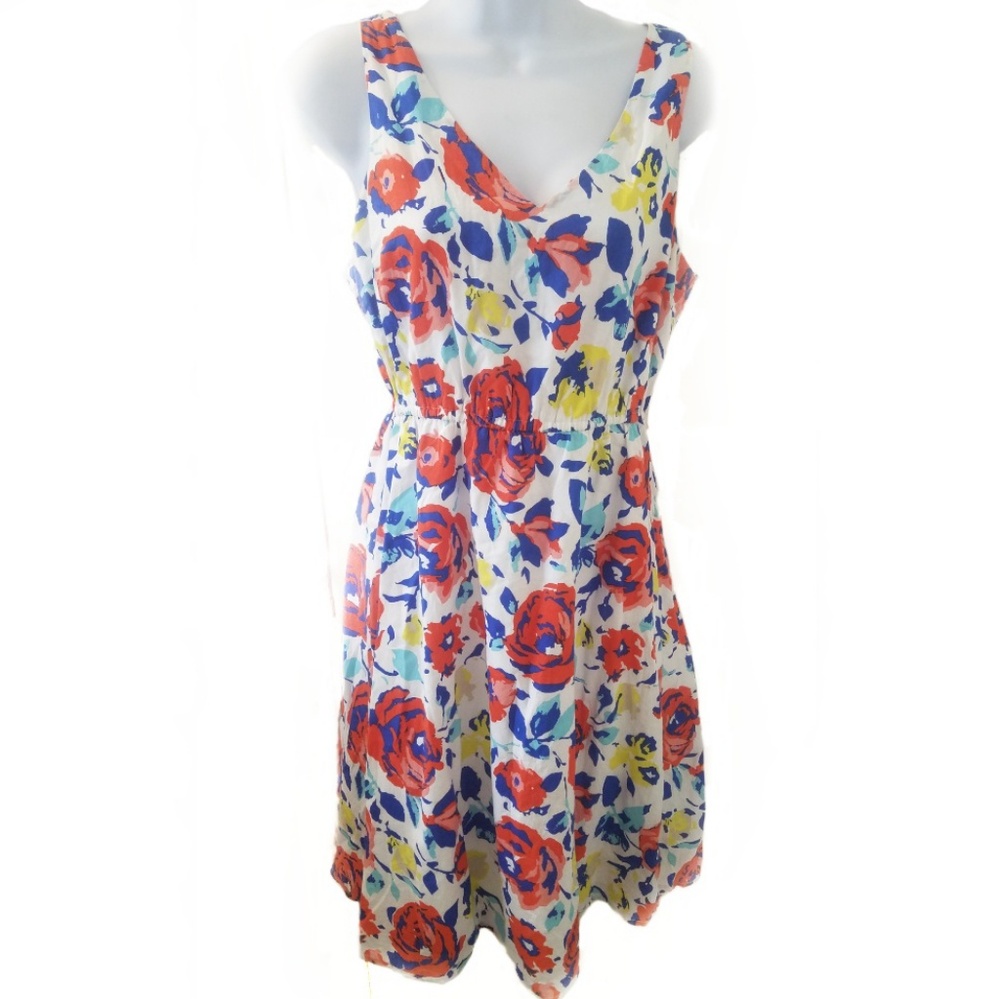 Old navy floral print V Neck Sleeveless Dress